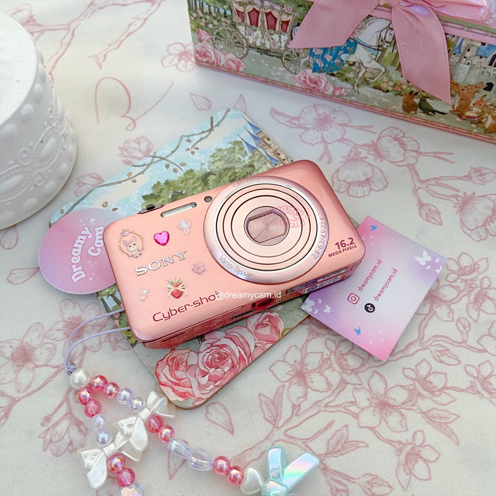 Sony Cybershot WX7 in peach  | Digital Camera CCD Digicam