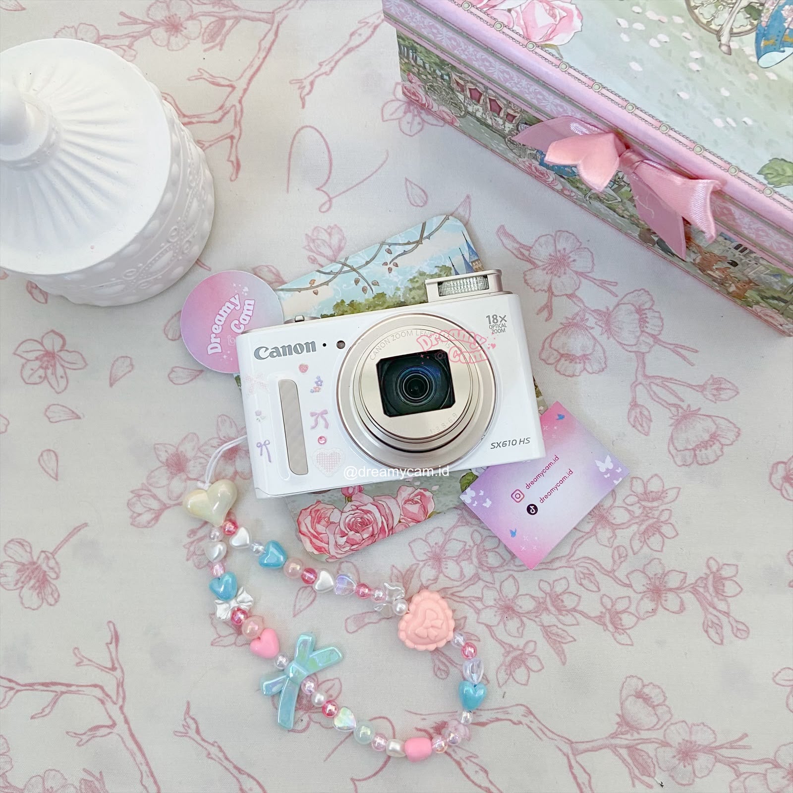 Canon Powershot SX610 HS (wifi + pop up flash) in white | Digital Camera CCD Digicam