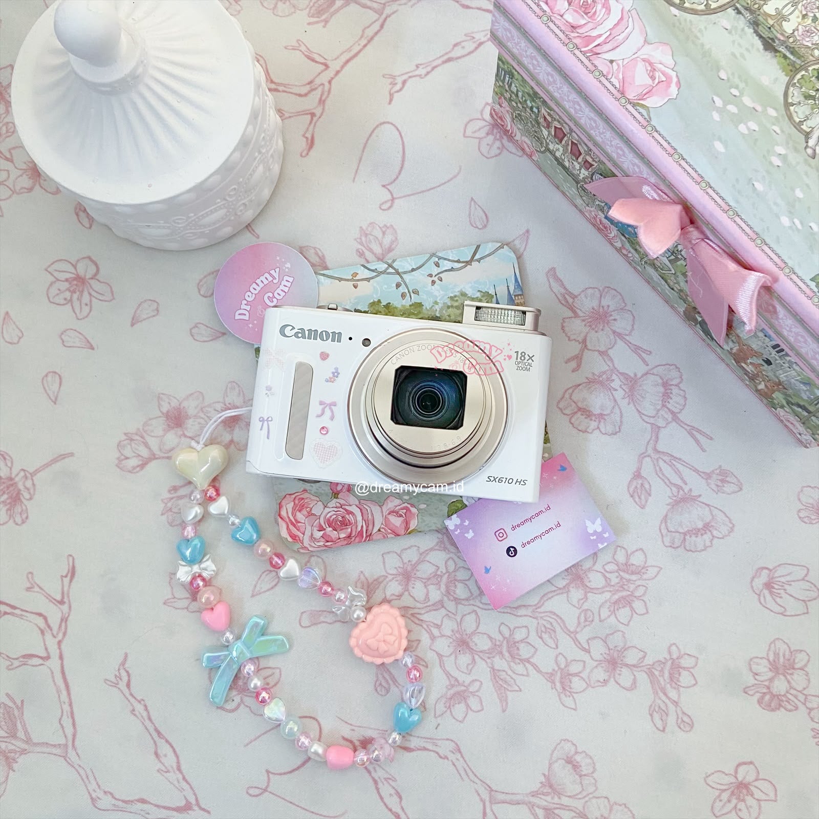 Canon Powershot SX610 HS (wifi + pop up flash) in white | Digital Camera CCD Digicam