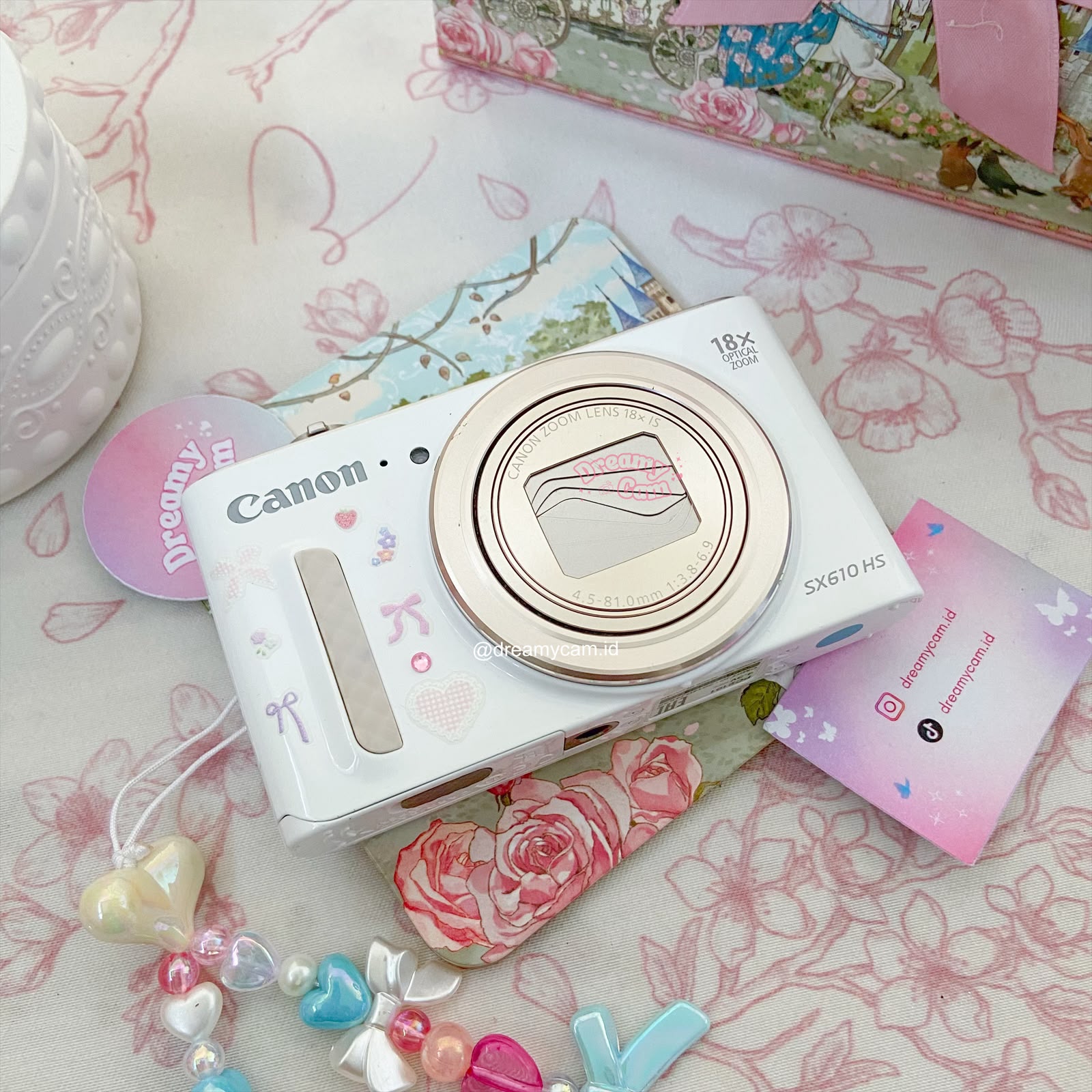 Canon Powershot SX610 HS (wifi + pop up flash) in white | Digital Camera CCD Digicam