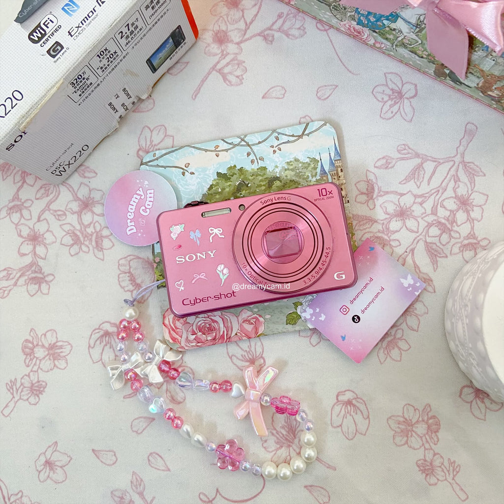 Sony Cybershot WX220 (wifi support) in pink | Digital Camera CCD Digicam