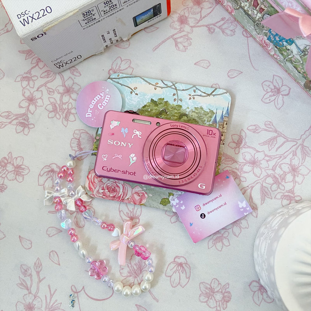 Sony Cybershot WX220 (wifi support) in pink | Digital Camera CCD Digicam