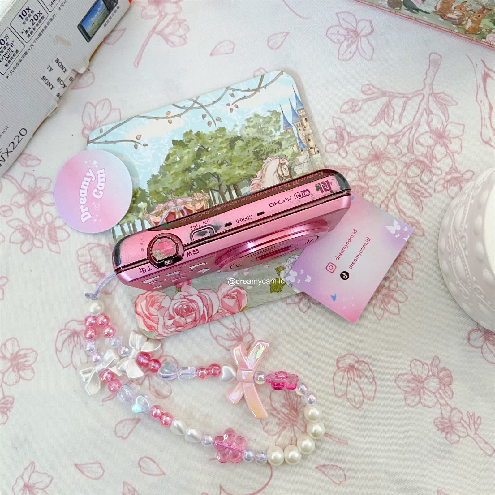 Sony Cybershot WX220 (wifi support) in pink | Digital Camera CCD Digicam