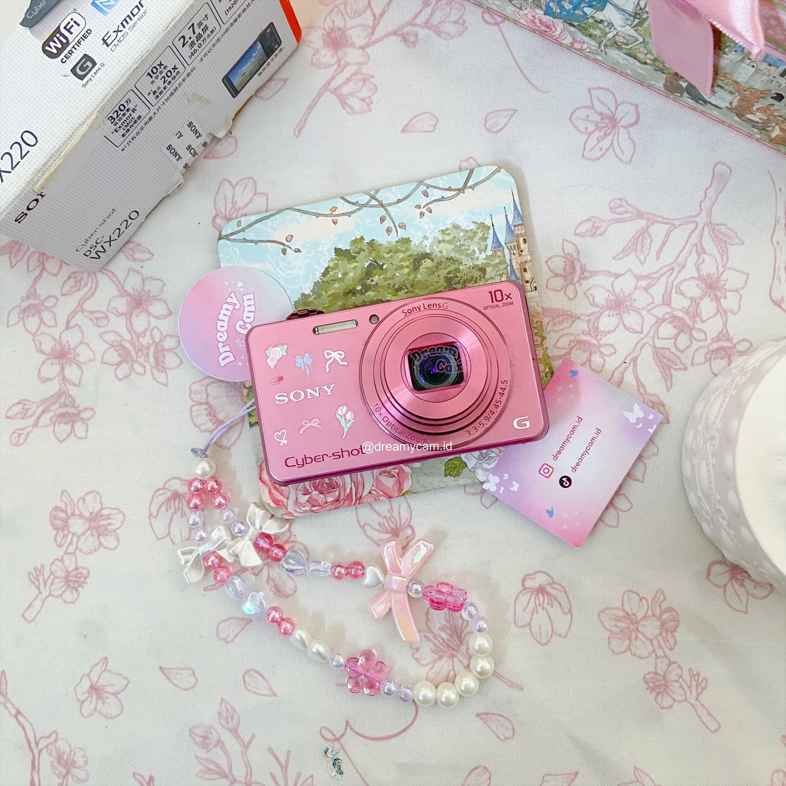 Sony Cybershot WX220 (wifi support) in pink | Digital Camera CCD Digicam