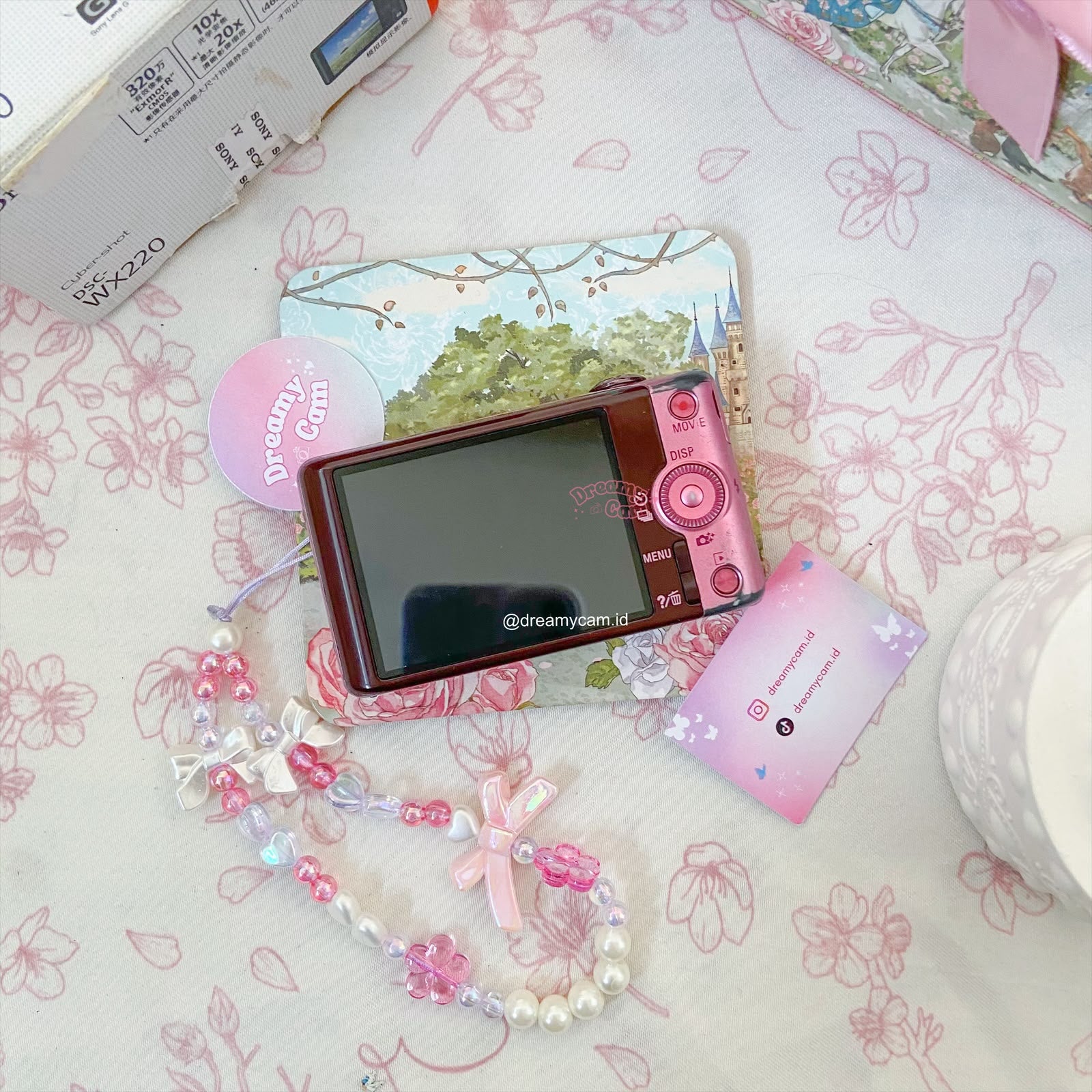 Sony Cybershot WX220 (wifi support) in pink | Digital Camera CCD Digicam