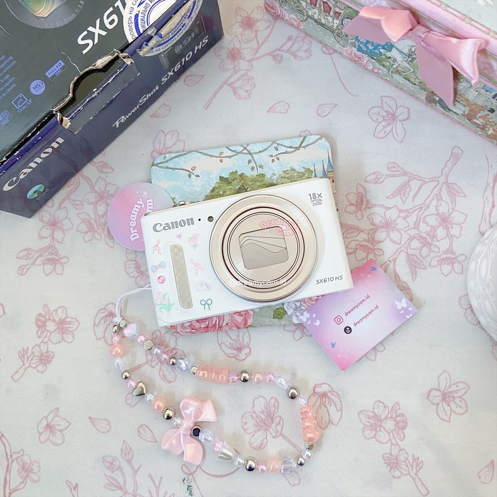 Canon Powershot SX610 HS (pop up flash + wifi) in white | Digital Camera CCD Digicam