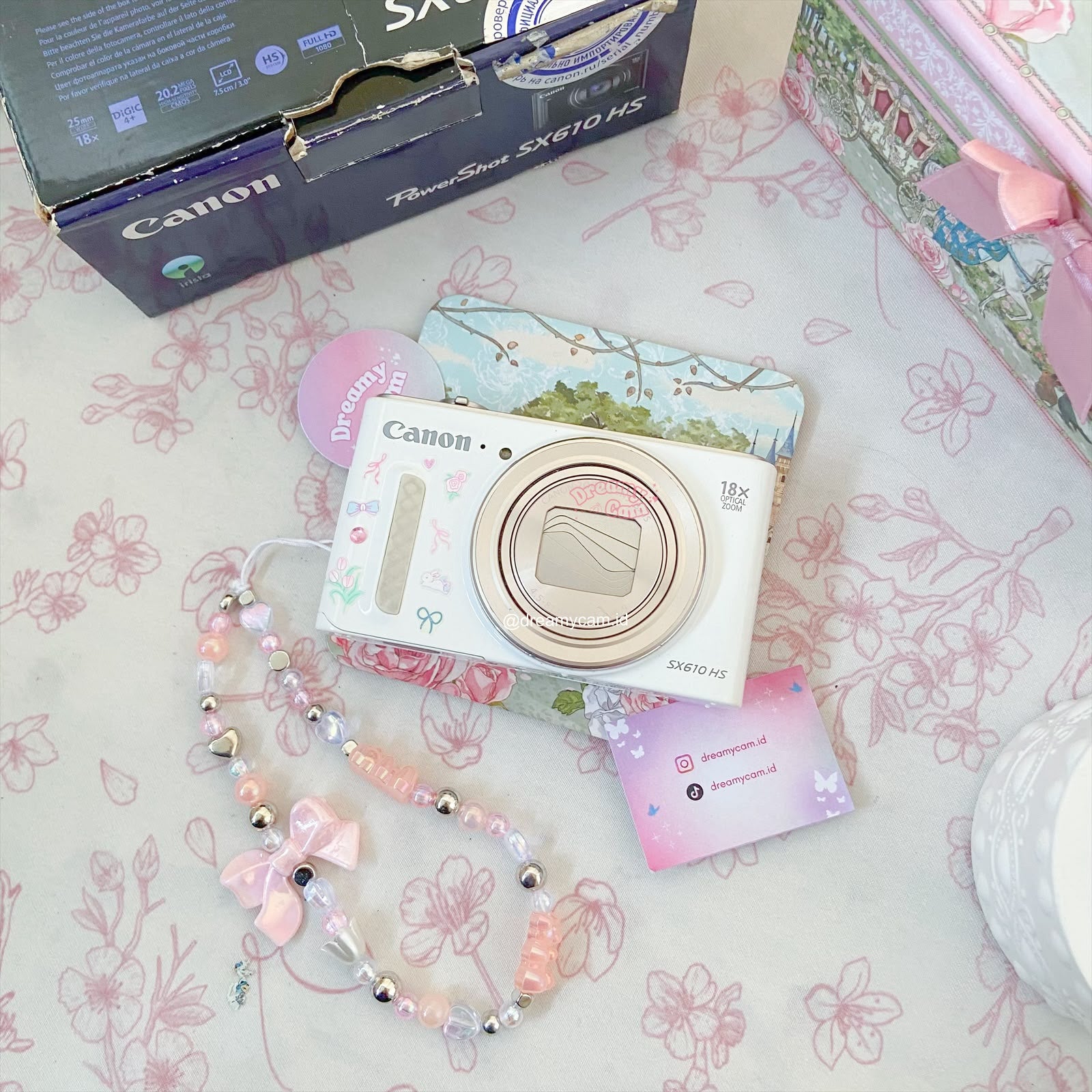 Canon Powershot SX610 HS (pop up flash + wifi) in white | Digital Camera CCD Digicam