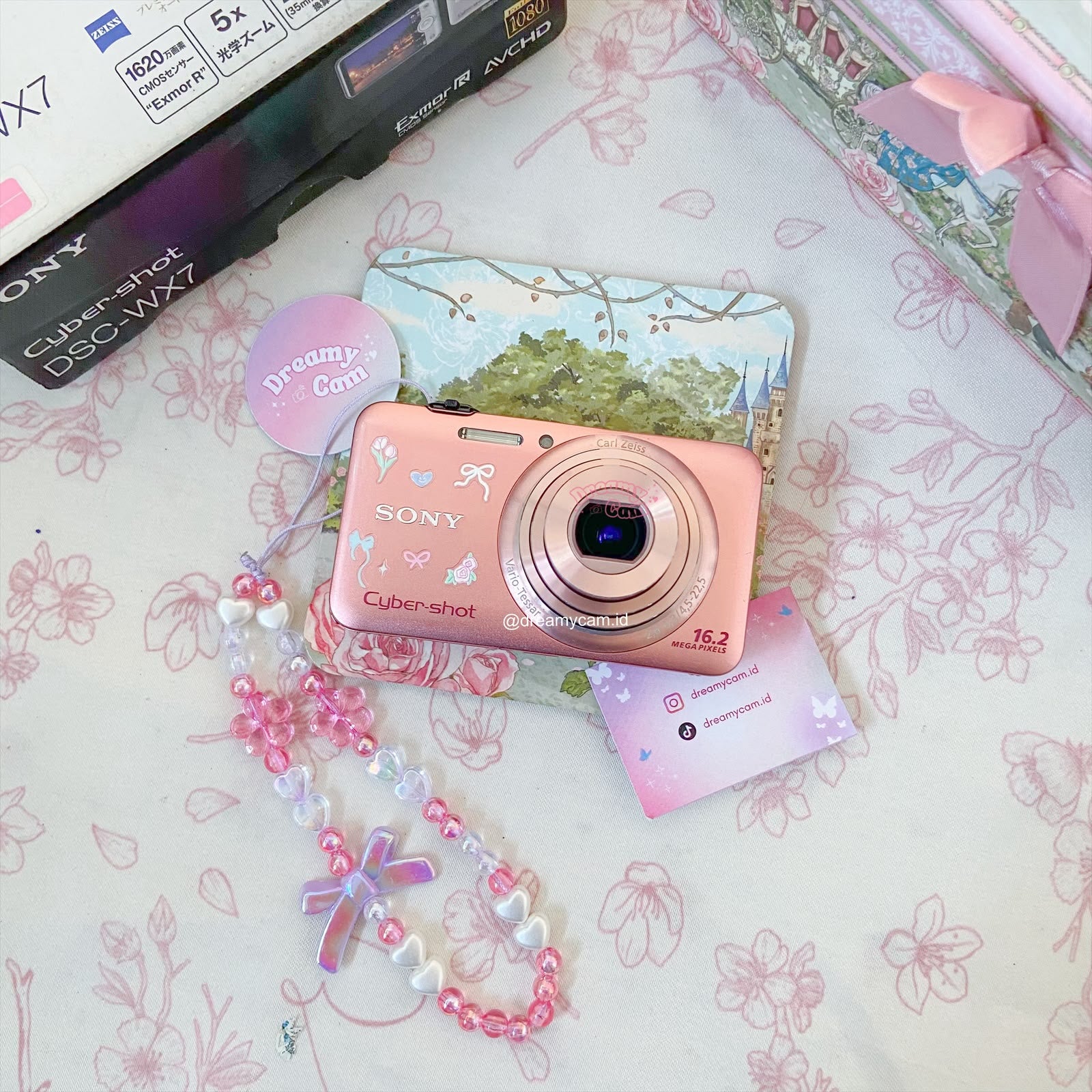 Sony Cybershot WX7 in peach | Digital Camera CCD Digicam
