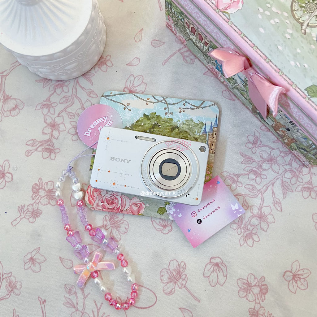Sony Cybershot W350D (special edition) in white bejeweled | Digital Camera CCD Digicam
