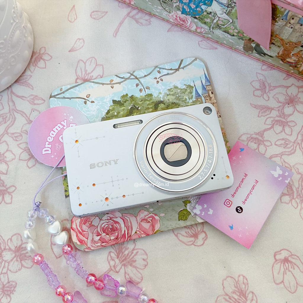 Sony Cybershot W350D (special edition) in white bejeweled | Digital Camera CCD Digicam