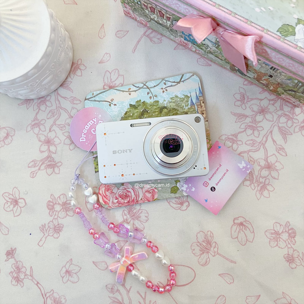 Sony Cybershot W350D (special edition) in white bejeweled | Digital Camera CCD Digicam