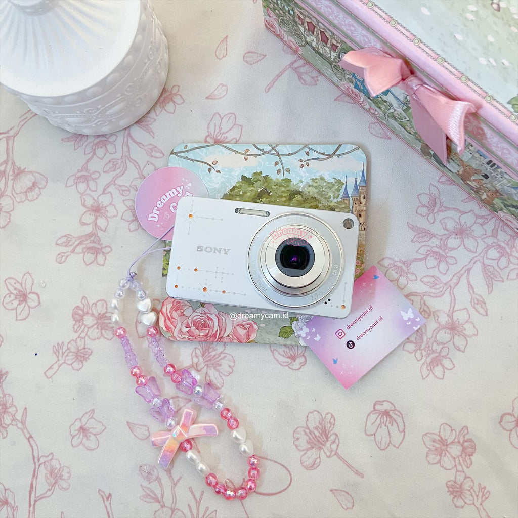Sony Cybershot W350D (special edition) in white bejeweled | Digital Camera CCD Digicam
