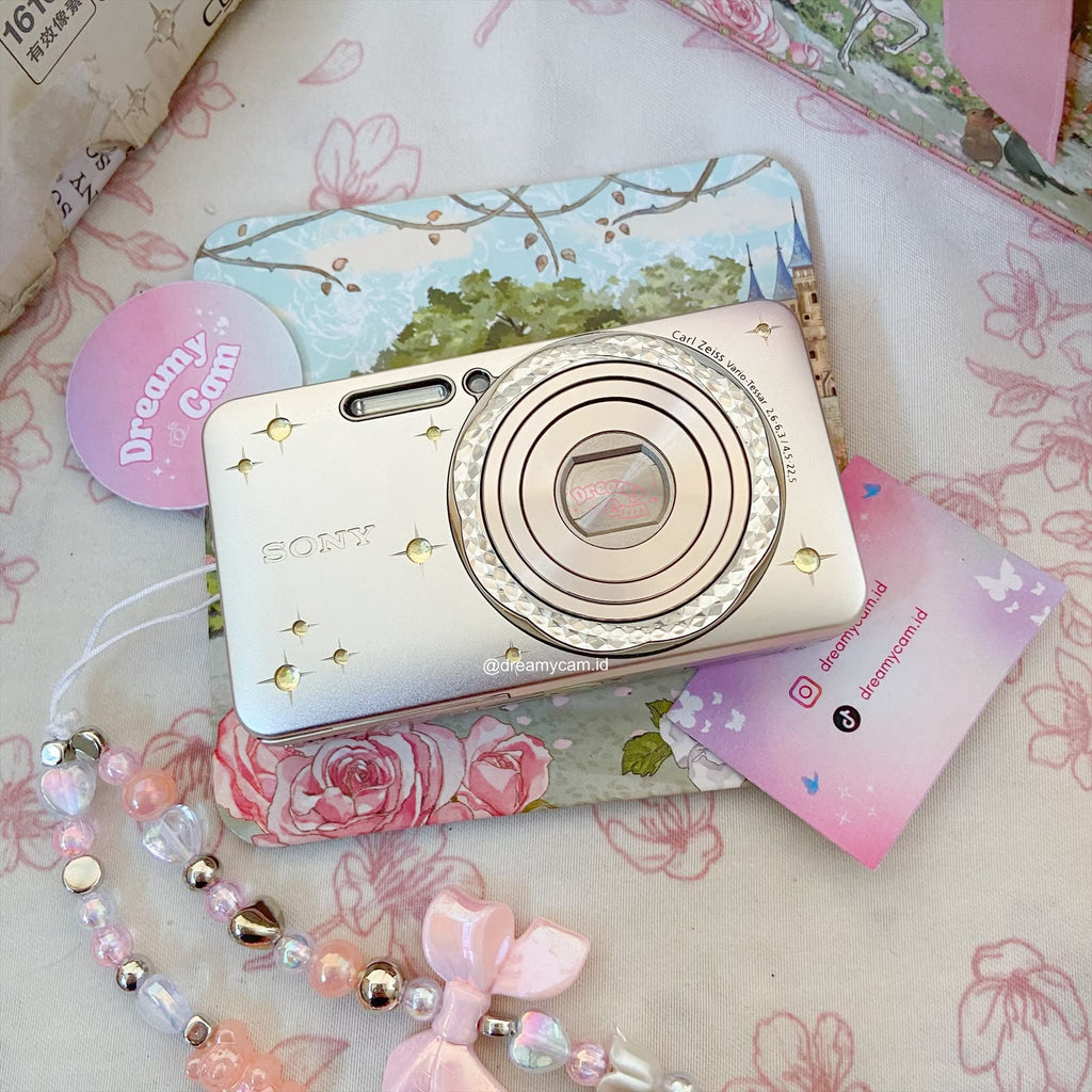 Sony Cybershot W570D (special edition) in silver bejeweled | Digital Camera CCD Digicam
