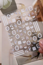 5D Digicam Stickers | Y2K Aesthetic Camera Stickers | Floral - Coquette Lace Tulips
