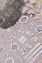 5D Digicam Stickers | Y2K Aesthetic Camera Stickers | Floral - Coquette Lace Tulips