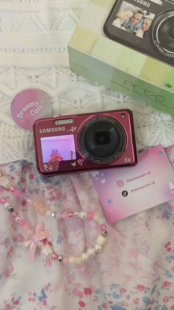 Samsung PL120 Pink Dual Screen | Digital Camera CCD Digicam Compact