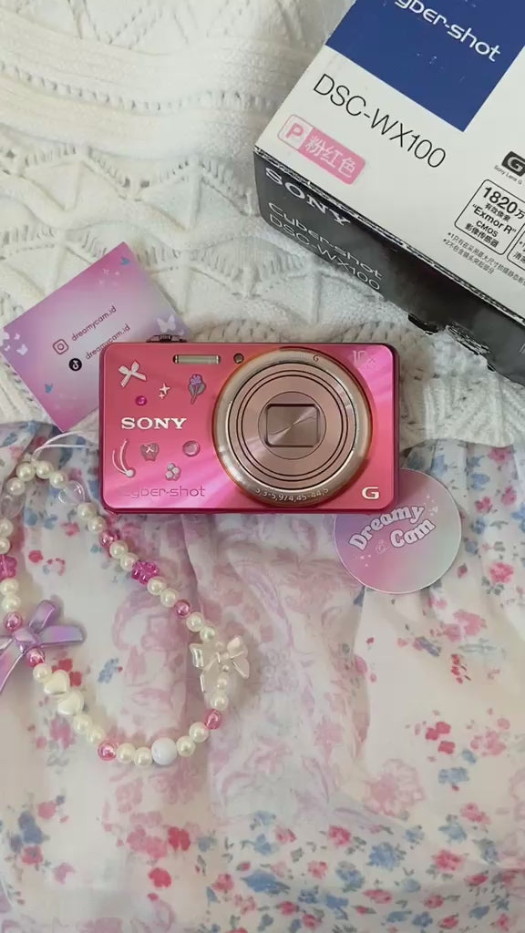Sony Cybershot DSC-WX100 Pink with box | Digital Camera CCD Digicam