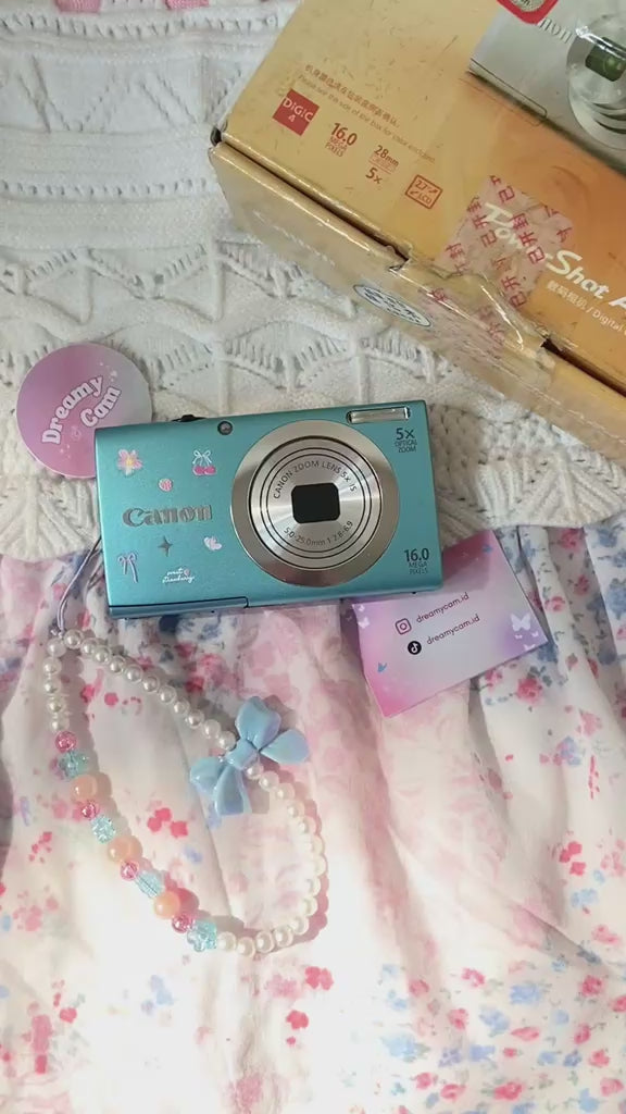 Canon Powershot A2400 IS Soft Blue with Original Box | Digital Camera CCD Digicam