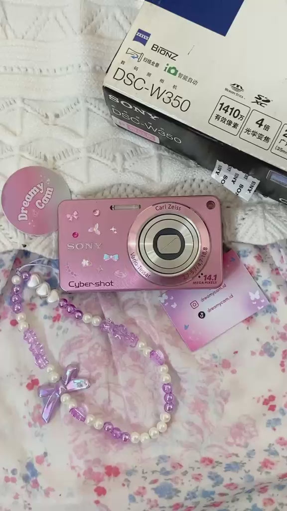 Sony Cybershot DSC-W350 Pink with box | Digital Camera CCD Digicam
