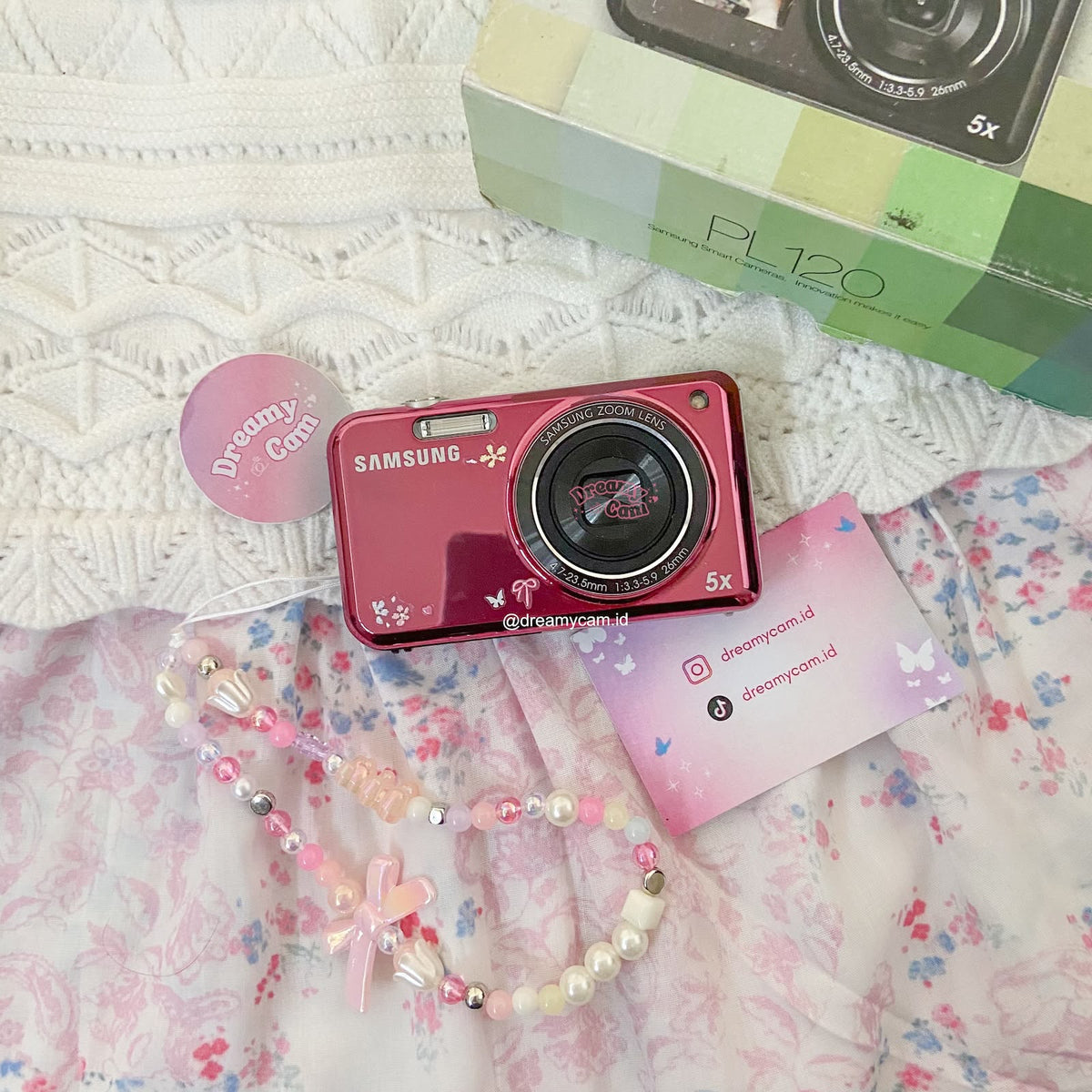 Samsung PL120 Pink Dual Screen | Digital Camera CCD Digicam Compact