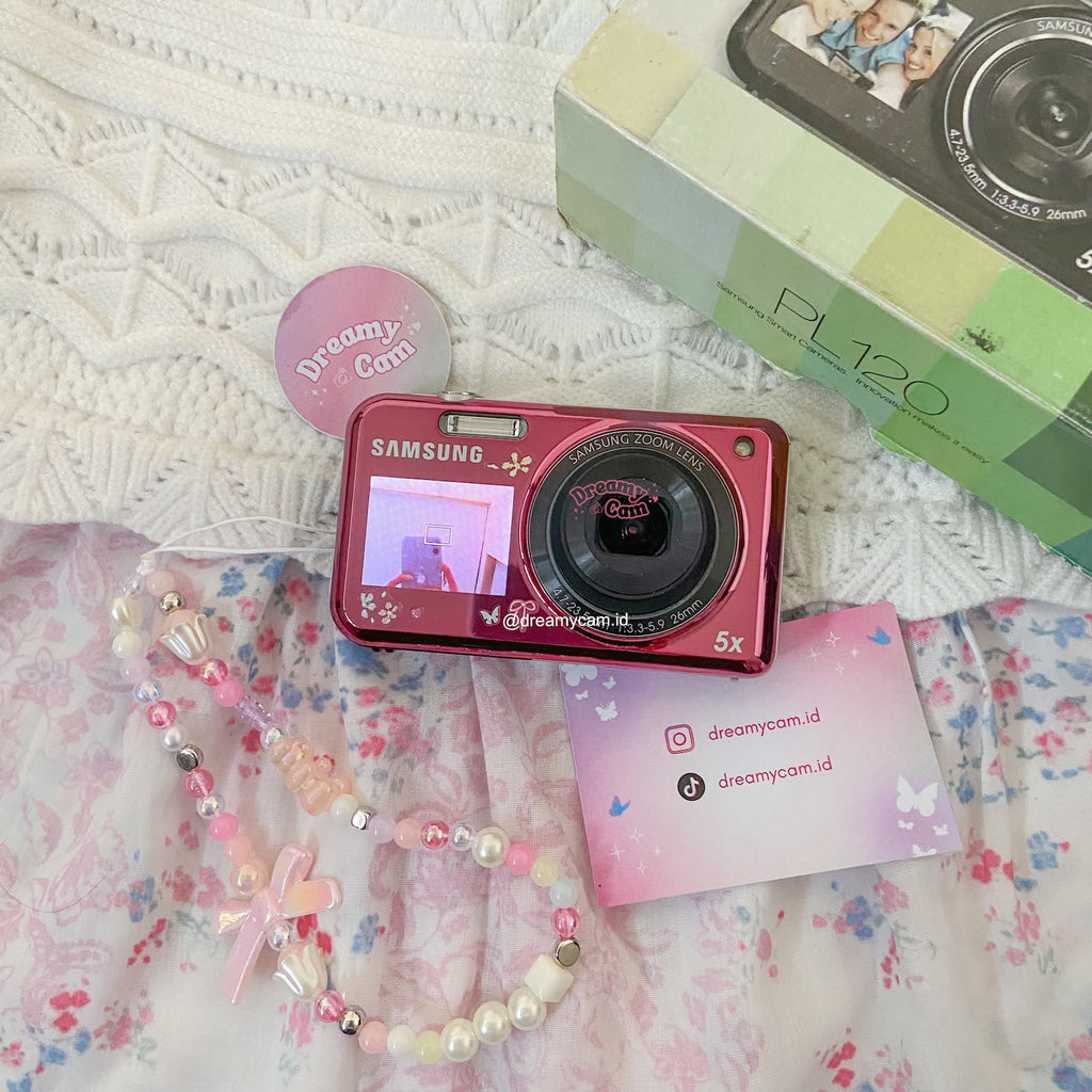 Samsung PL120 Pink Dual Screen | Digital Camera CCD Digicam Compact