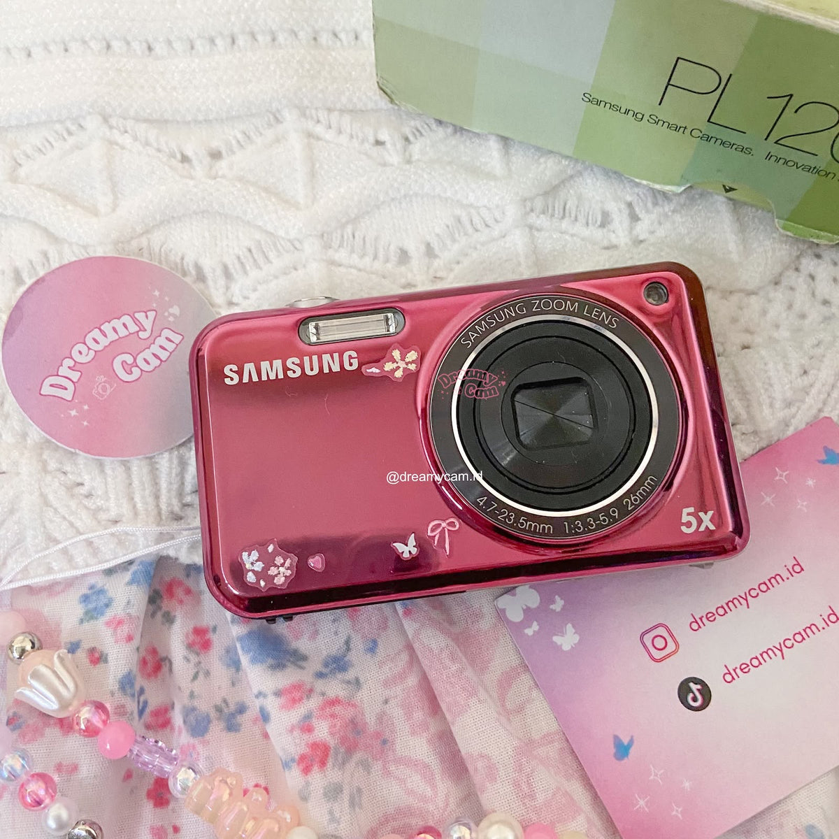 Samsung PL120 Pink Dual Screen | Digital Camera CCD Digicam Compact