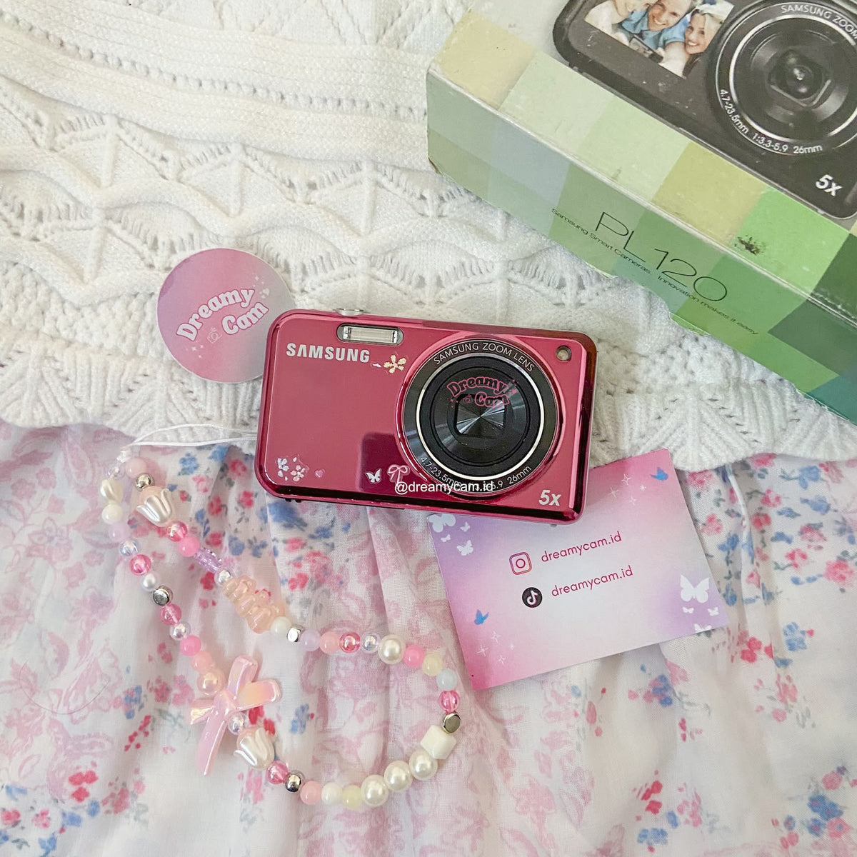 Samsung PL120 Pink Dual Screen | Digital Camera CCD Digicam Compact