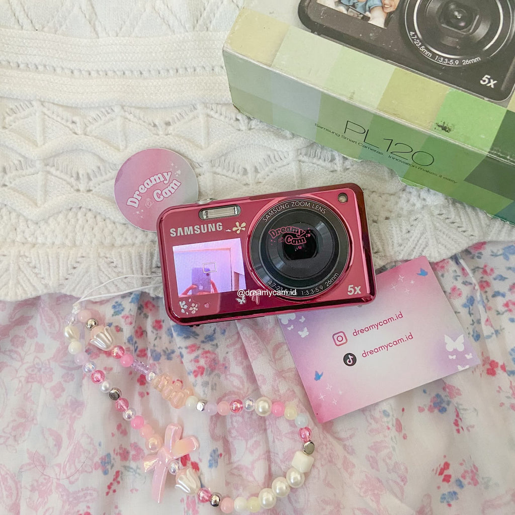 Samsung PL120 Pink Dual Screen | Digital Camera CCD Digicam Compact