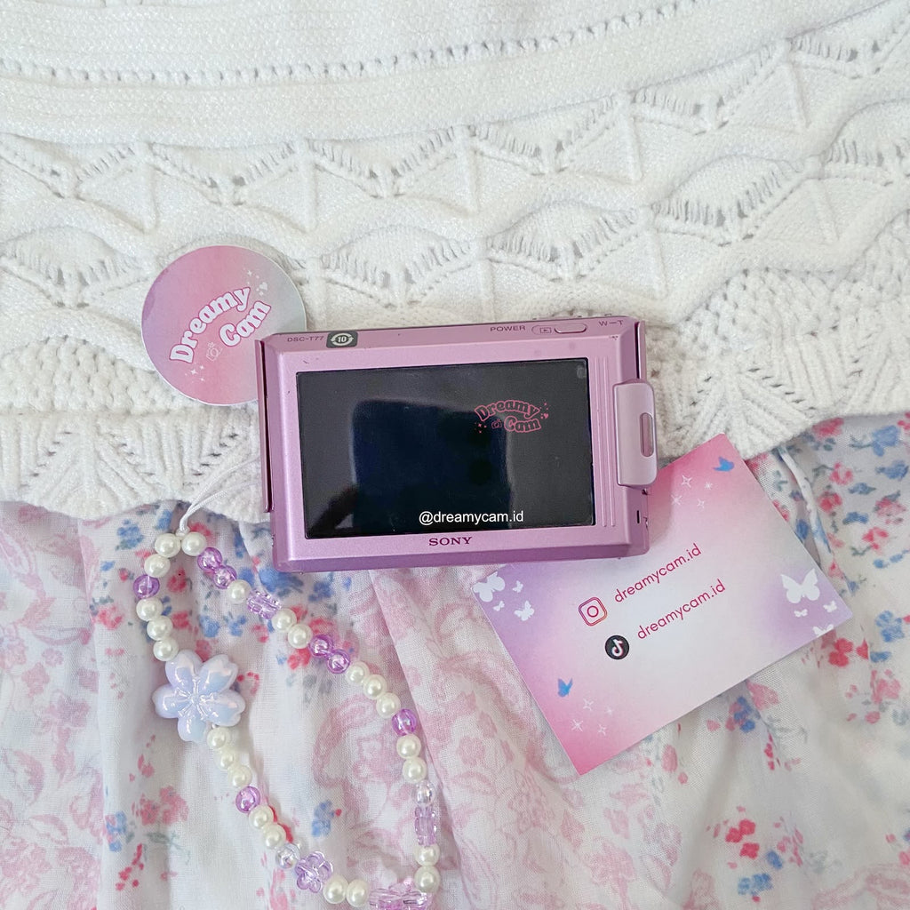 Sony Cybershot DSC-T77 Pink Lilac | Digital Camera CCD Digicam Compact Slide