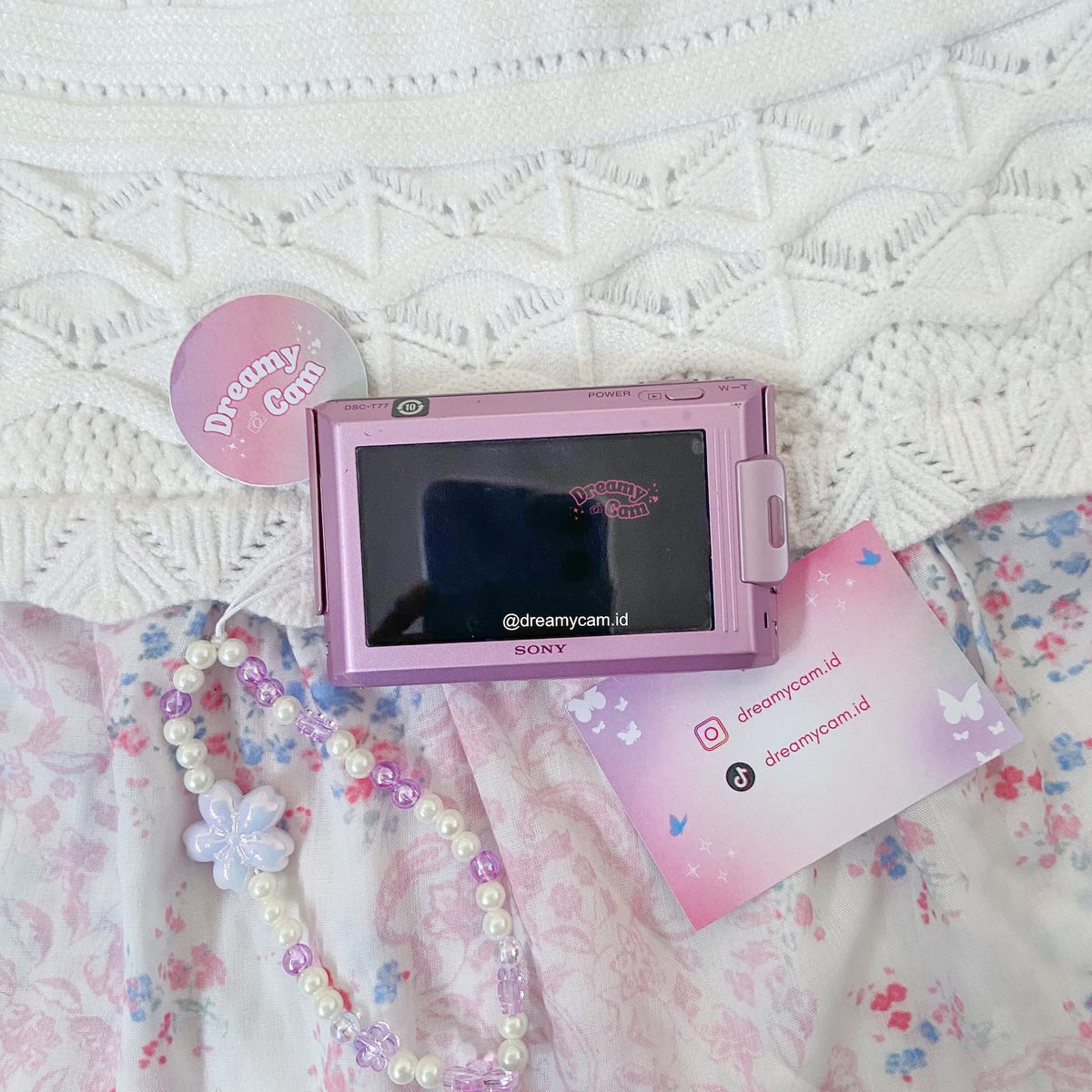 Sony Cybershot DSC-T77 Pink Lilac | Digital Camera CCD Digicam Compact Slide