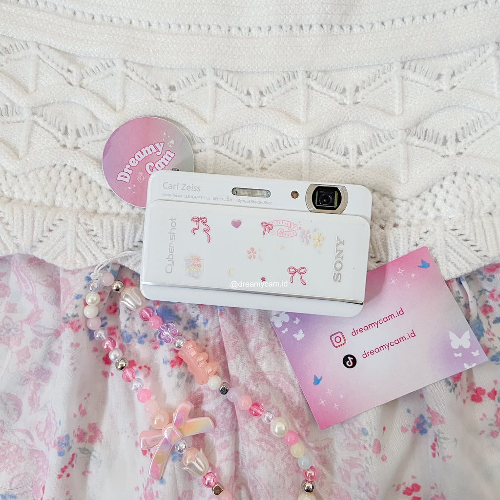 Sony Cybershot DSC-TX66 White | Digital Camera CCD Digicam Compact Slide