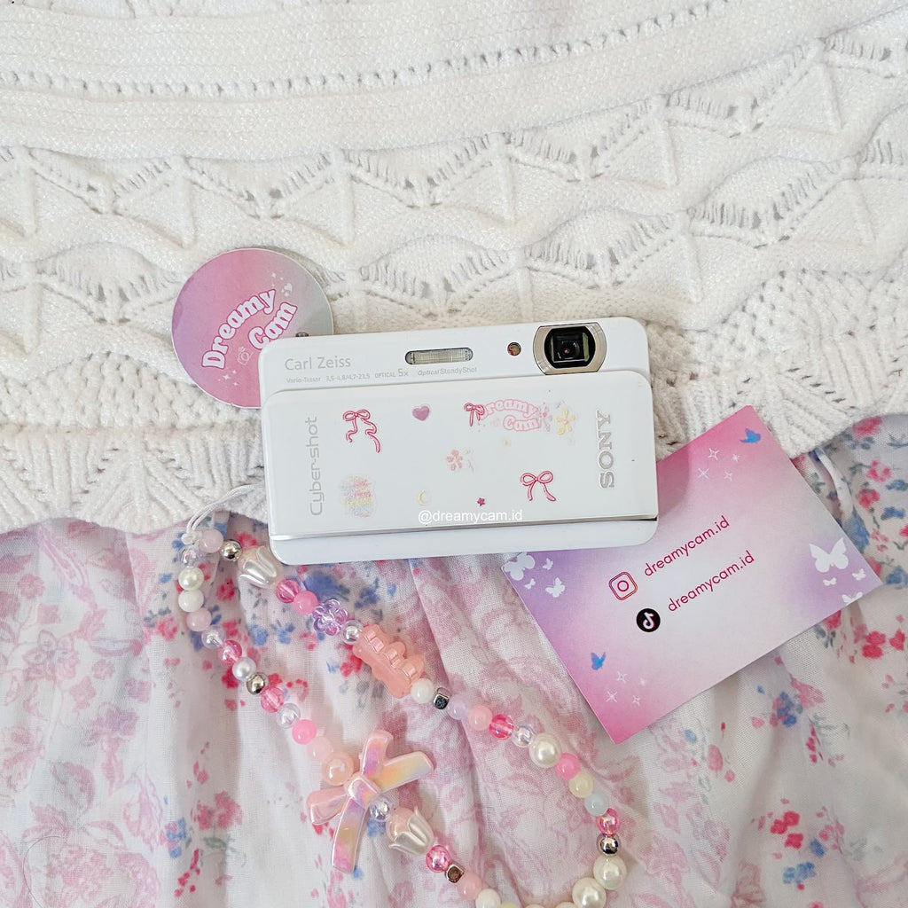 Sony Cybershot DSC-TX66 White | Digital Camera CCD Digicam Compact Slide