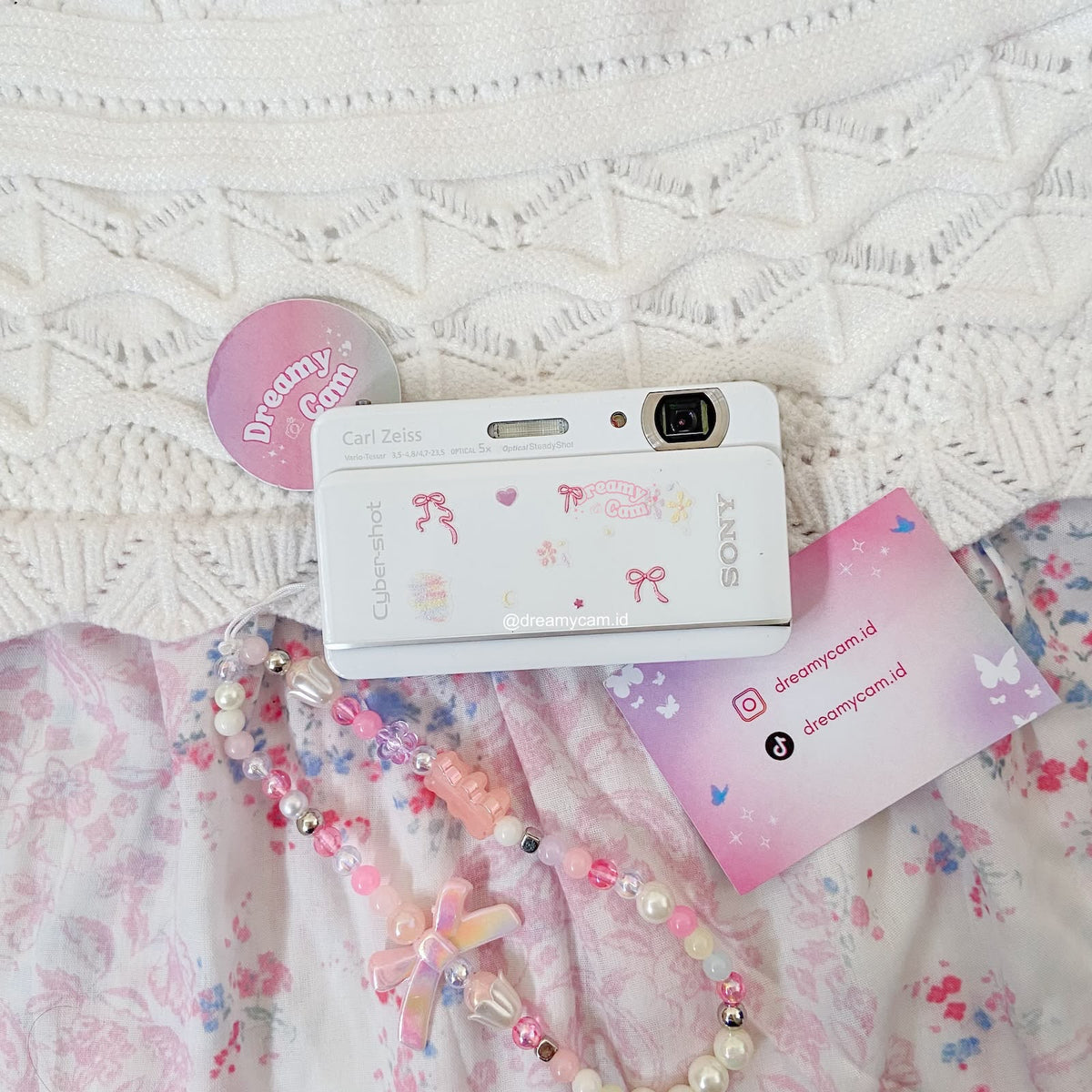 Sony Cybershot DSC-TX66 White | Digital Camera CCD Digicam Compact Slide